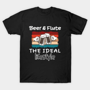 Beer and Flute the ideal lifestyle T-Shirt